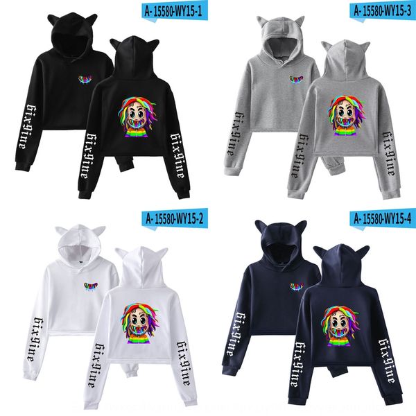 new 6ix9ine rapper around polyester fashion women's navel-exposed cat ear new album 6ix9ine rapper around polyester sweater fashion wom, Black
new 6ix9ine rapper around polyester fashion women's navel-exposed cat ear new album 6ix9ine rapper around polyester sweater fashion wom, Black