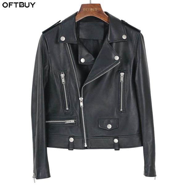 oftbuy spring genuine leather jacket women fashion real sheepskin coat rivet motorcycle biker jacket female sheep outerwear 201030, Black
oftbuy spring genuine leather jacket women fashion real sheepskin coat rivet motorcycle biker jacket female sheep outerwear 201030, Black