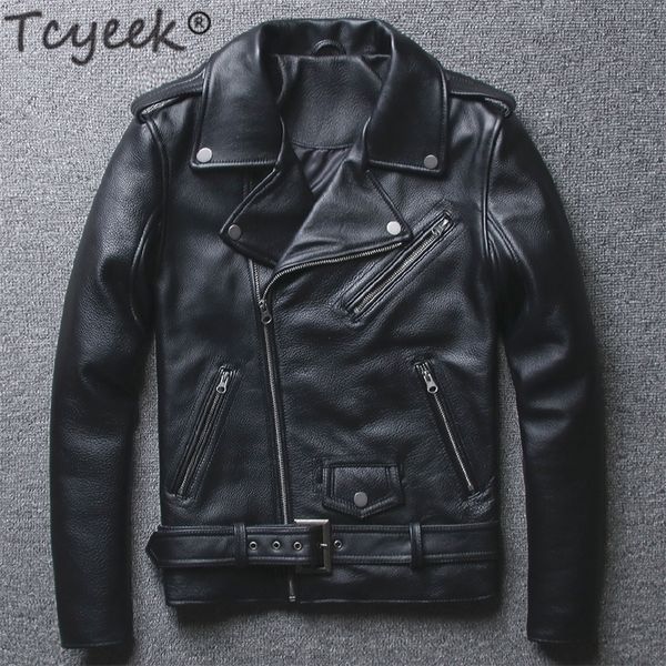 tcyeek 100% real sheepskin coat men autumn winter clothes 2020 streetwear genuine cow leather jacket fit moto biker coats lj201029, Black
tcyeek 100% real sheepskin coat men autumn winter clothes 2020 streetwear genuine cow leather jacket fit moto biker coats lj201029, Black