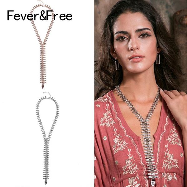 fever&cool punk gothic necklace antique gold sweater long chain necklaces for women delicate charm jewelry wholesale, Silver
fever&cool punk gothic necklace antique gold sweater long chain necklaces for women delicate charm jewelry wholesale, Silver