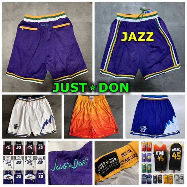 vintage mens 1993-94 just don pocket shorts stitched retro 32 karl malone 12 john stockton donovan 45 mitchell basketball jersey shorts, Black
vintage mens 1993-94 just don pocket shorts stitched retro 32 karl malone 12 john stockton donovan 45 mitchell basketball jersey shorts, Black