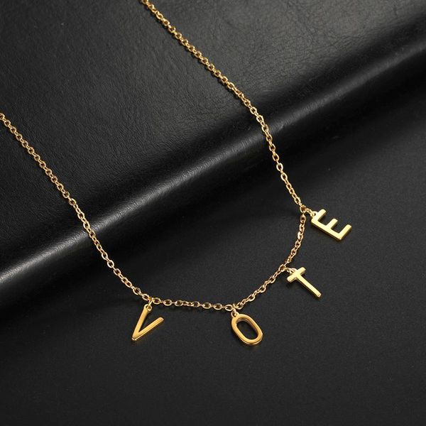 chains unift former first lady of the us michelle obama wears same gold colour vote necklace 2021 jewelry fast delivery, Silver
chains unift former first lady of the us michelle obama wears same gold colour vote necklace 2021 jewelry fast delivery, Silver