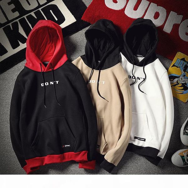 fashion hooded sweatshirts hit color patchwork men's sweatshirts printed pocket black white khaki red hip hop man
fashion hooded sweatshirts hit color patchwork men's sweatshirts printed pocket black white khaki red hip hop man