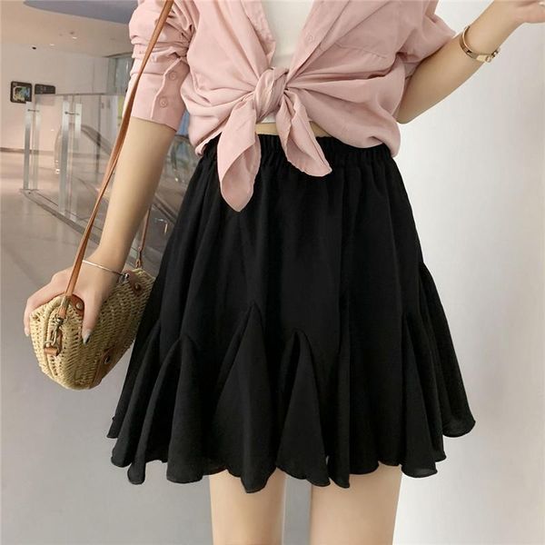 women skirt summer short chiffon pleated skirt a-line high waist mini black white pink plus size mujer faldas
women skirt summer short chiffon pleated skirt a-line high waist mini black white pink plus size mujer faldas
