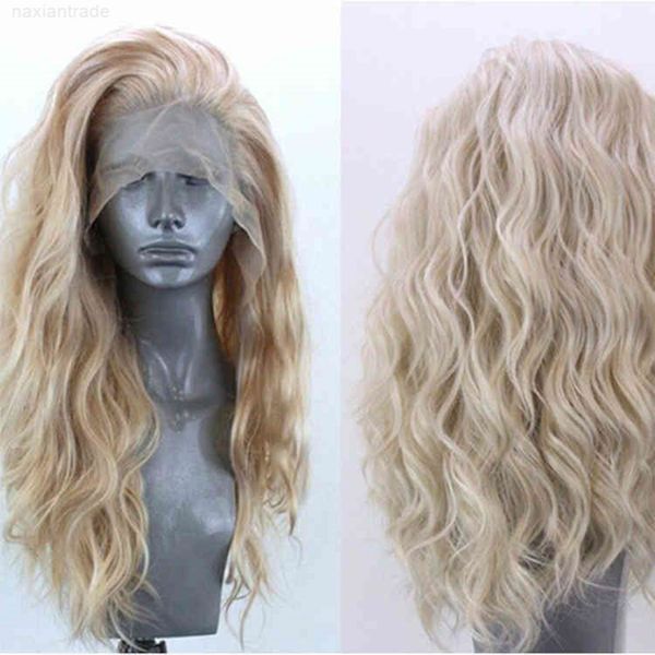 front lace chemical fiber wig flax small curly hair, Black