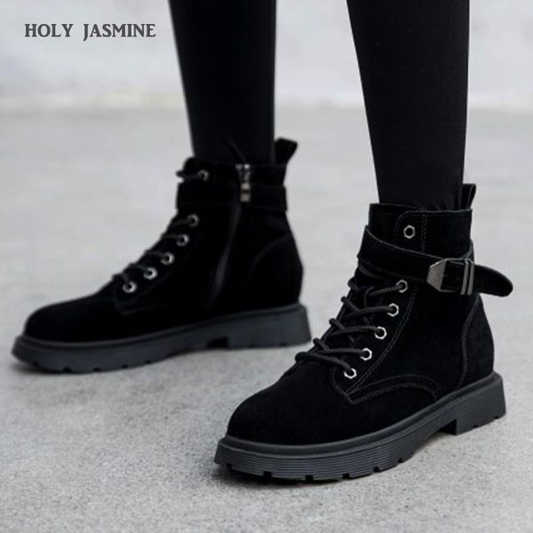 корова suede женщины boots новый autum / зима пояс пряжки короткие плюшевые ботильоны zip круглый toe женская обувь low (1см-3 см) резина, Black
корова suede женщины boots новый autum / зима пояс пряжки короткие плюшевые ботильоны zip круглый toe женская обувь low (1см-3 см) резина, Black