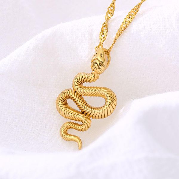 pendant necklaces stainless steel snake necklace for women girls animal chain fashion jewelry birthday gift collier choker femme, Silver
pendant necklaces stainless steel snake necklace for women girls animal chain fashion jewelry birthday gift collier choker femme, Silver
