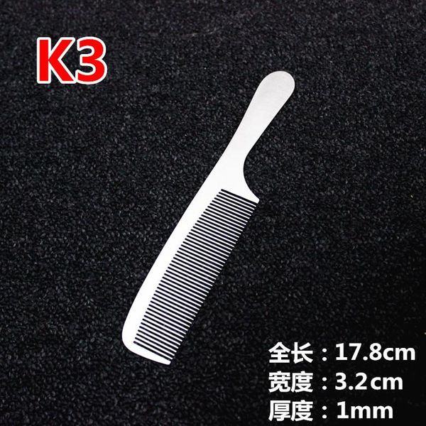 hair brushes 1pc ultra-thin comb stainless steel professional salon hairdressing cutting styling tools, Silver
hair brushes 1pc ultra-thin comb stainless steel professional salon hairdressing cutting styling tools, Silver