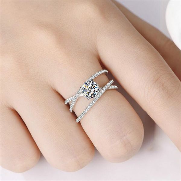 1ct simple fashion wedding ring 925 sterling silver round cut white z cz diamond gemstone women engagement band ring for lovers' gift, Slivery;golden
1ct simple fashion wedding ring 925 sterling silver round cut white z cz diamond gemstone women engagement band ring for lovers' gift, Slivery;golden