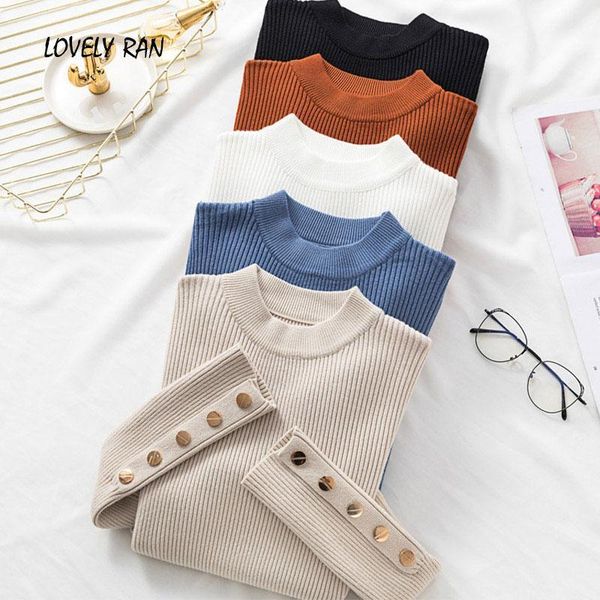 women's sweaters knitted button women's sweater solid skinny o-neck long sleeve female 2021 autumn winter korean lady pullover1, White;black
women's sweaters knitted button women's sweater solid skinny o-neck long sleeve female 2021 autumn winter korean lady pullover1, White;black