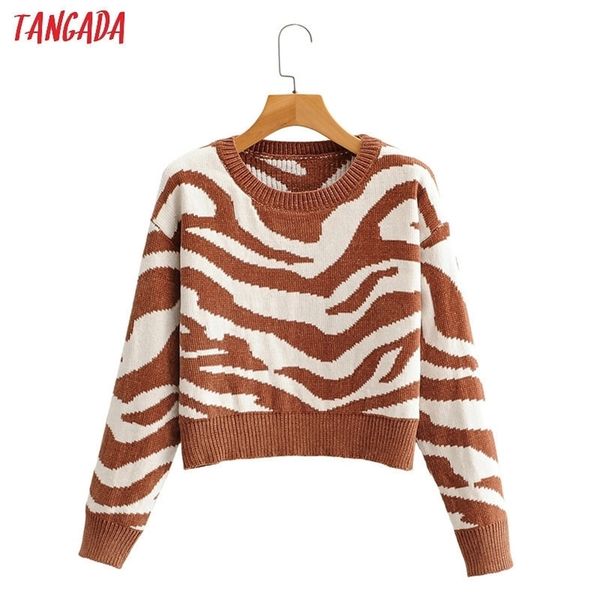 tangada fall women leopard pattern sweater cashmere knitted pullover sweater round neck jumper sy108 201030, White;black
tangada fall women leopard pattern sweater cashmere knitted pullover sweater round neck jumper sy108 201030, White;black