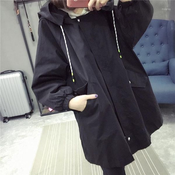 spring&autumn mid long loose windbreaker women classic plus size slim hooded thin jacket casual printing zipper outwear black1, Tan;black
spring&autumn mid long loose windbreaker women classic plus size slim hooded thin jacket casual printing zipper outwear black1, Tan;black
