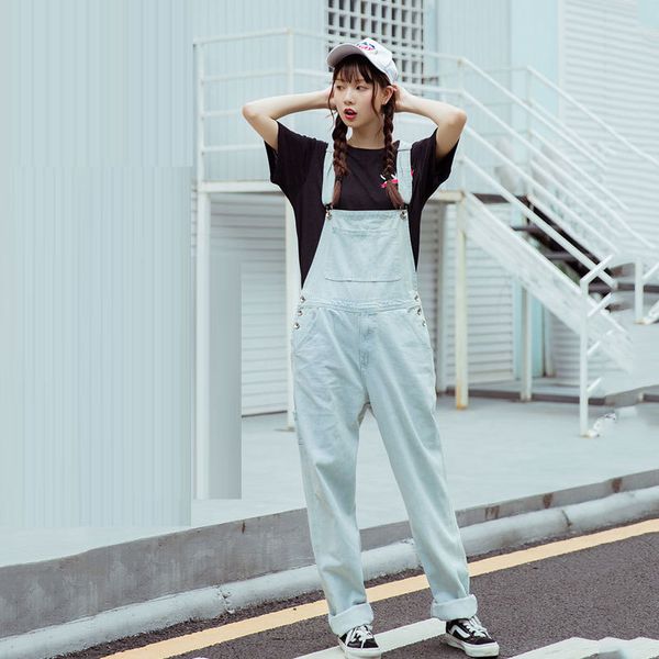 hop white hip denim female bib high waist loose overalls big ladies jeans longer size s-4xl 5xl k1qu, Black;white
hop white hip denim female bib high waist loose overalls big ladies jeans longer size s-4xl 5xl k1qu, Black;white