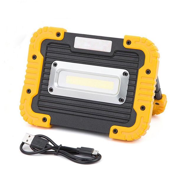 

2021 new 20w porttil recarregvel cob acampamento lmpada do carro luz de trabalho ao ar livre prova dwaterproof gua holofote lanterna caminha