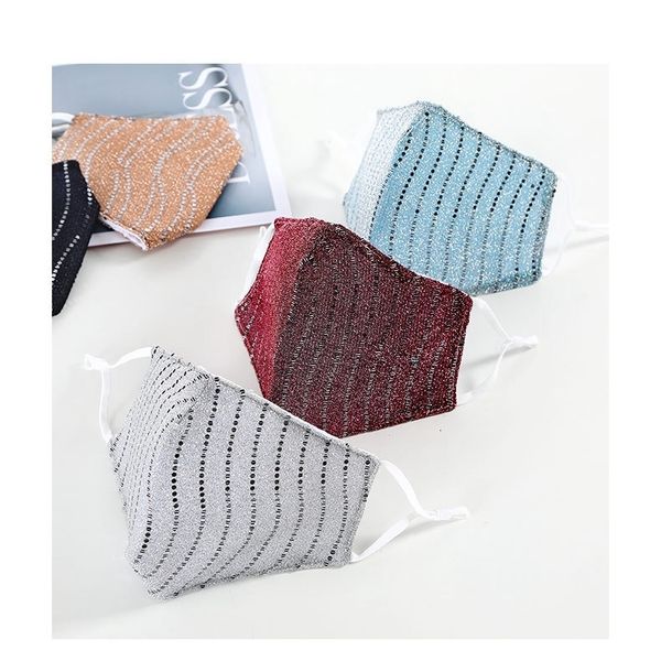 thin anti-dust face mask sequins summer bing decration reusable washed mouth protective masks mk43
thin anti-dust face mask sequins summer bing decration reusable washed mouth protective masks mk43