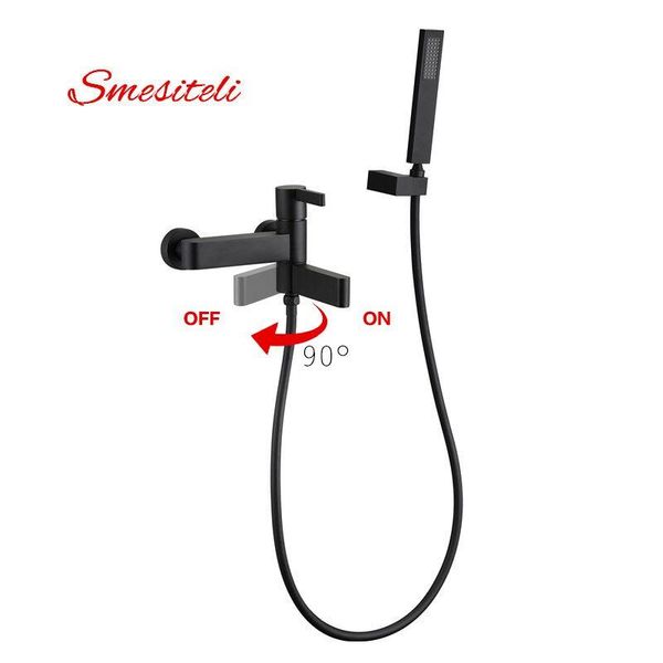 smesiteli brass matte black finish bathroom shower faucet bath faucet mixer tap with hand shower head set wall mounted 1kit qylczw mywjqq
smesiteli brass matte black finish bathroom shower faucet bath faucet mixer tap with hand shower head set wall mounted 1kit qylczw mywjqq