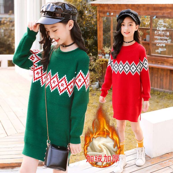 in autumn winter of 2019 clothing girl's leisure diamond pattern length sweater medium and large children's plush, Blue
in autumn winter of 2019 clothing girl's leisure diamond pattern length sweater medium and large children's plush, Blue