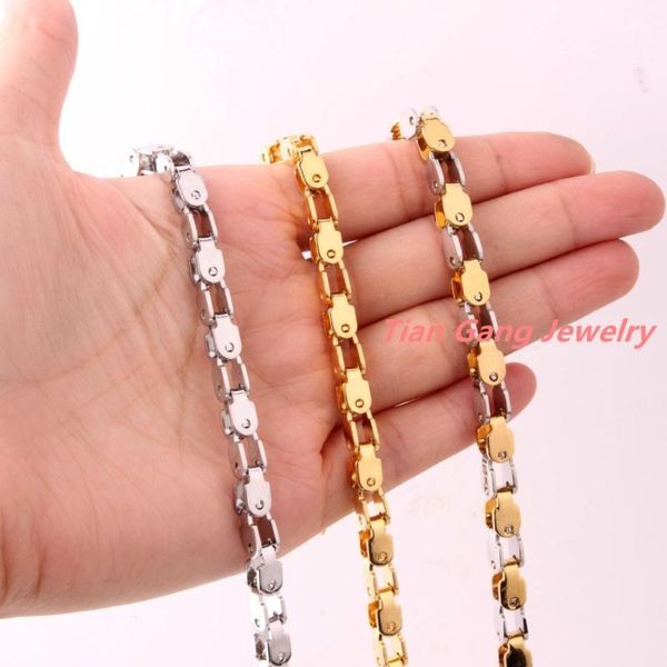 chains delicate 316l stainless steel silver color gold handmade gift bike bicycle chain mens womens necklace or bracelet 7-40"
chains delicate 316l stainless steel silver color gold handmade gift bike bicycle chain mens womens necklace or bracelet 7-40"