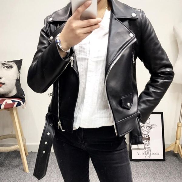 2021 new women black faux jacket turn-down collar basic coat slim belt leather jackets female zxzy
2021 new women black faux jacket turn-down collar basic coat slim belt leather jackets female zxzy
