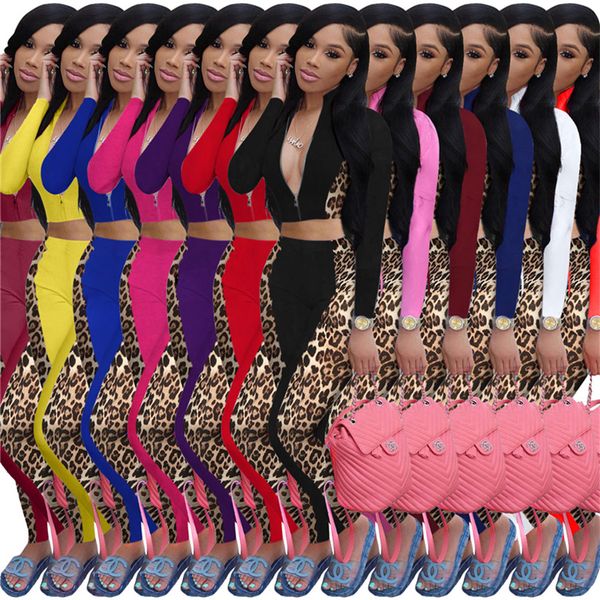 women's spring tracksuit fashion leopard patchwork cropped zip jacket and pants leggings outfit zipper crop coat hoodie clothes e122401, White
women's spring tracksuit fashion leopard patchwork cropped zip jacket and pants leggings outfit zipper crop coat hoodie clothes e122401, White