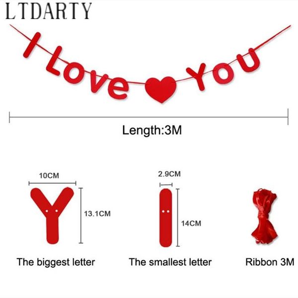 I Love You red banner Paper Flag Pennant Banner Wedding Propose Marriage party Happy Valentine's Day Decoration Lover Supplies
I Love You red banner Paper Flag Pennant Banner Wedding Propose Marriage party Happy Valentine's Day Decoration Lover Supplies