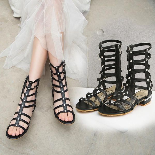 sandals ymechic rome style woman 2021 summer shoes black white hollow low chunky heels rivets shoe gladiator large size1
sandals ymechic rome style woman 2021 summer shoes black white hollow low chunky heels rivets shoe gladiator large size1