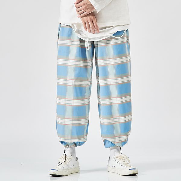 2021 new ankle-length plaid sweatpants streetwear spring autumn hip hop pants men's casual korean oversize joggers trouers kwaj, Black
2021 new ankle-length plaid sweatpants streetwear spring autumn hip hop pants men's casual korean oversize joggers trouers kwaj, Black