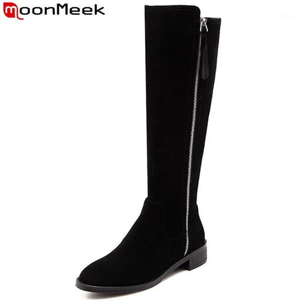 boots moonmeek 2021 arrival knee round toe zip suede leather botos med heels ladies autumn winter black shoes1
boots moonmeek 2021 arrival knee round toe zip suede leather botos med heels ladies autumn winter black shoes1
