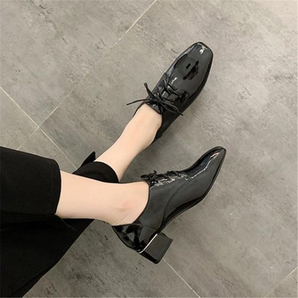 pxelena 2020 spring autumn women oxfords chunky med heels patent leather lace up square toe daily casual pumps black red beige1
pxelena 2020 spring autumn women oxfords chunky med heels patent leather lace up square toe daily casual pumps black red beige1