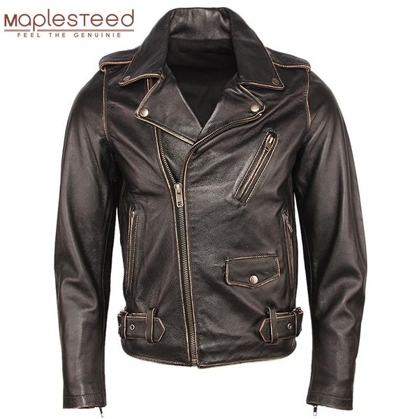 men's leather & faux vintage motorcycle jacket men jackets thick 100% cowhide genuine coat winter biker moto clothing m456, Black
men's leather & faux vintage motorcycle jacket men jackets thick 100% cowhide genuine coat winter biker moto clothing m456, Black