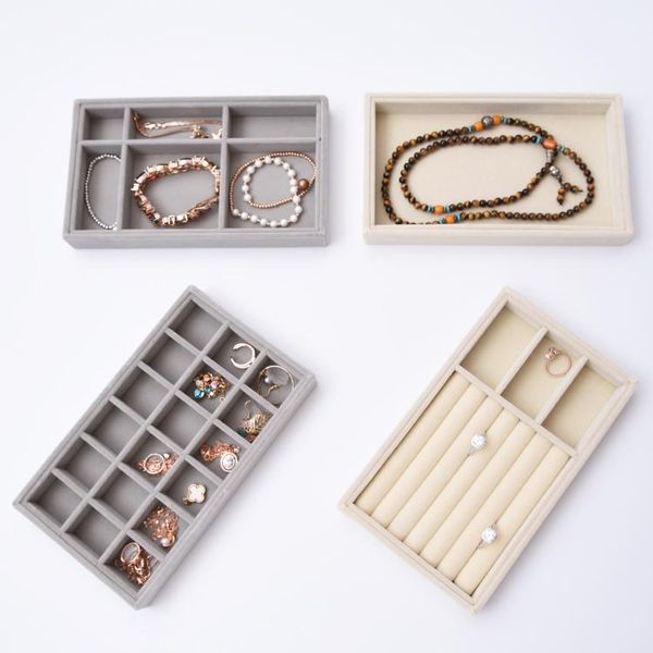 velvet jewelry display tray ring earrings bracelets display plate tray gray or beige color, Pink;blue
velvet jewelry display tray ring earrings bracelets display plate tray gray or beige color, Pink;blue