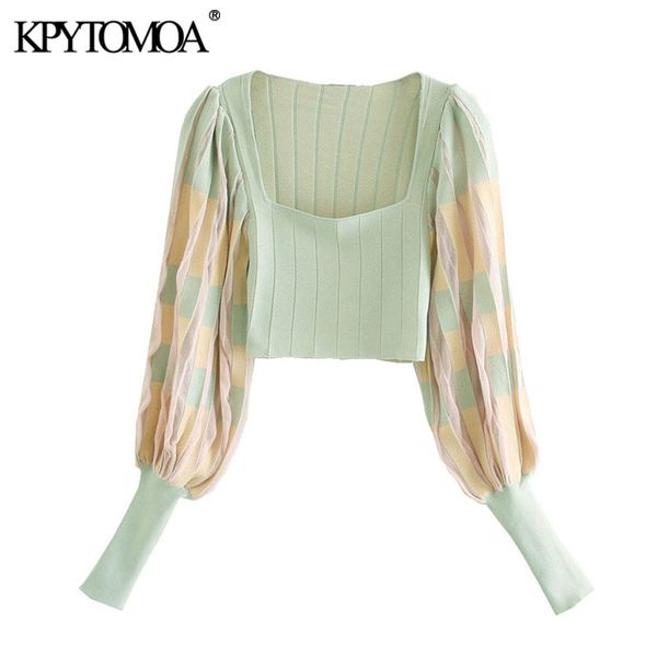 kpytomoa women fashion pleated cropped knitted blouses vintage square collar long sleeve female shirts blusas chic 201125, White
kpytomoa women fashion pleated cropped knitted blouses vintage square collar long sleeve female shirts blusas chic 201125, White