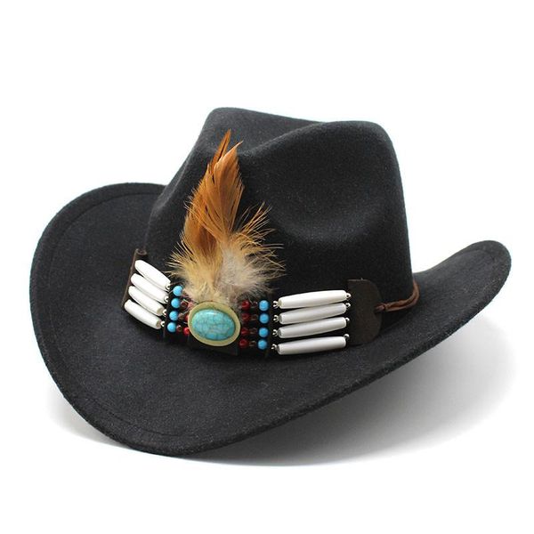 ethnic style western cowboy hats winter autumn wool blend wide brim cowgirl sombrero cap women men feather hatband outdoor hat, Blue;gray
ethnic style western cowboy hats winter autumn wool blend wide brim cowgirl sombrero cap women men feather hatband outdoor hat, Blue;gray