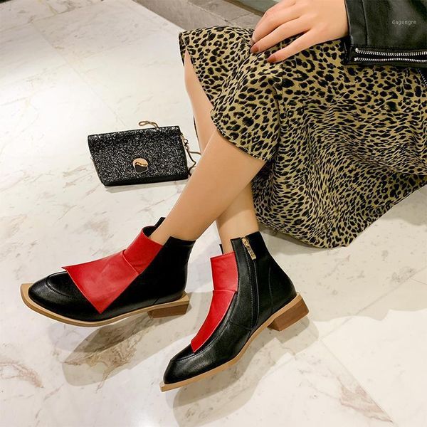 boots ins women ankle plus size 22-26.5cm length two-color stitching antumn and winter shoes woman 3 colors1, Black
boots ins women ankle plus size 22-26.5cm length two-color stitching antumn and winter shoes woman 3 colors1, Black