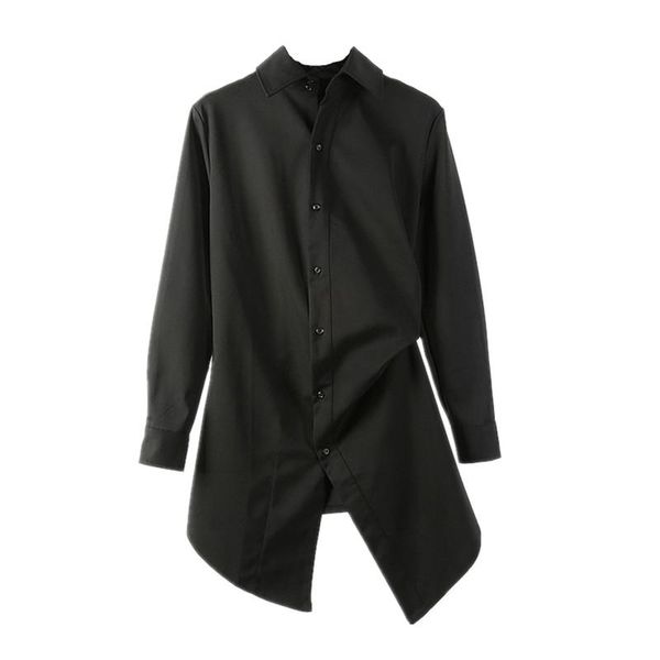 men's casual shirts xs-6xl 2021 clothing hair stylist gd fashion original medium length irregular long sleeved shirt plus size costumes, White;black
men's casual shirts xs-6xl 2021 clothing hair stylist gd fashion original medium length irregular long sleeved shirt plus size costumes, White;black