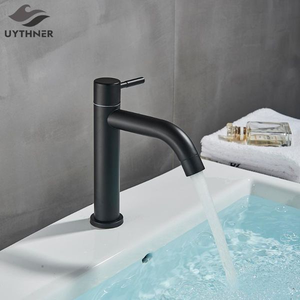 bathroom sink faucets uythner matte black basin faucet bath brass single cold water taps handle hole washbasin tap
bathroom sink faucets uythner matte black basin faucet bath brass single cold water taps handle hole washbasin tap