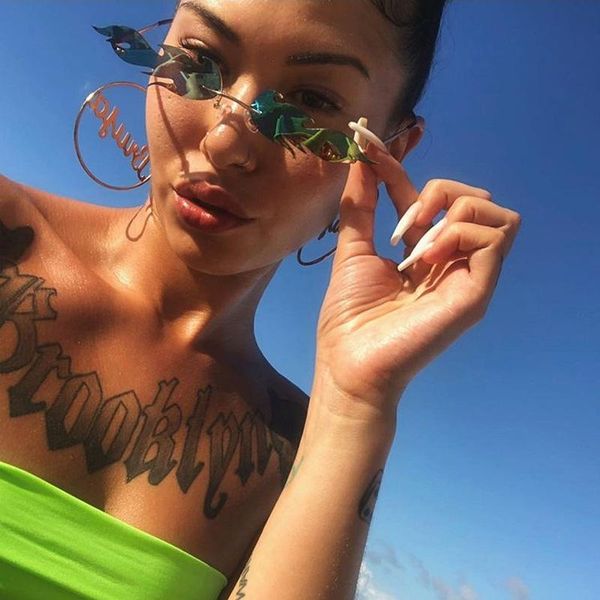 sunglasses flame men women uv400 small rimless shades vintage designer rays mirror sun glasses for, White;black
sunglasses flame men women uv400 small rimless shades vintage designer rays mirror sun glasses for, White;black