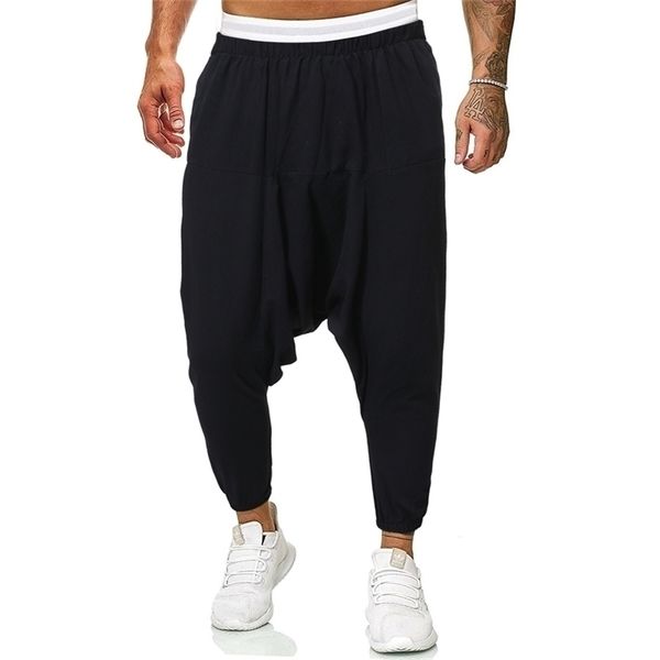 men linen cross-pants mens baggy harem pants men solid black trousers male hiphop joggers man streetwear wide legs pants 201112
men linen cross-pants mens baggy harem pants men solid black trousers male hiphop joggers man streetwear wide legs pants 201112