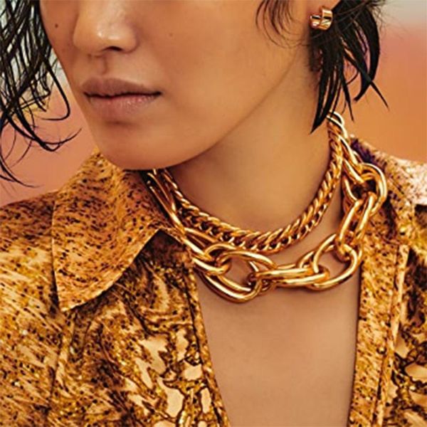 chokers phyanic exaggerated vintage ancient choker necklace for women statement link thick chunky chain steampunk jewelry gifts, Golden;silver
chokers phyanic exaggerated vintage ancient choker necklace for women statement link thick chunky chain steampunk jewelry gifts, Golden;silver