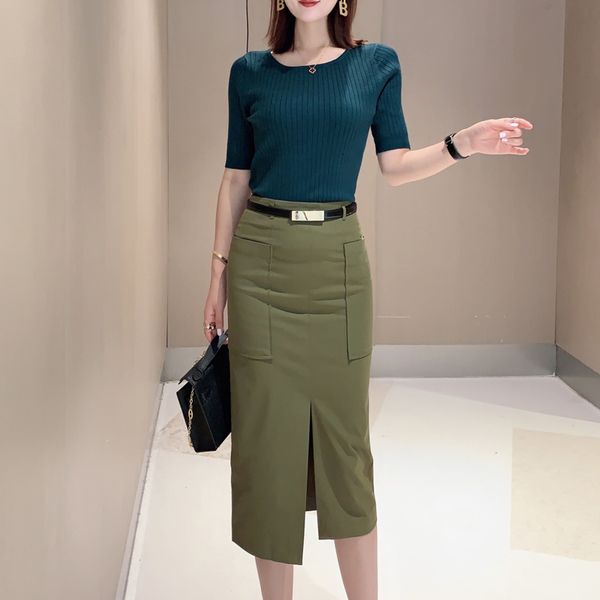 2021 new autumn style short-sleeved temperament long mesh back tightly knit thin belt elegant stocking skirt of women suit s4md, White
2021 new autumn style short-sleeved temperament long mesh back tightly knit thin belt elegant stocking skirt of women suit s4md, White