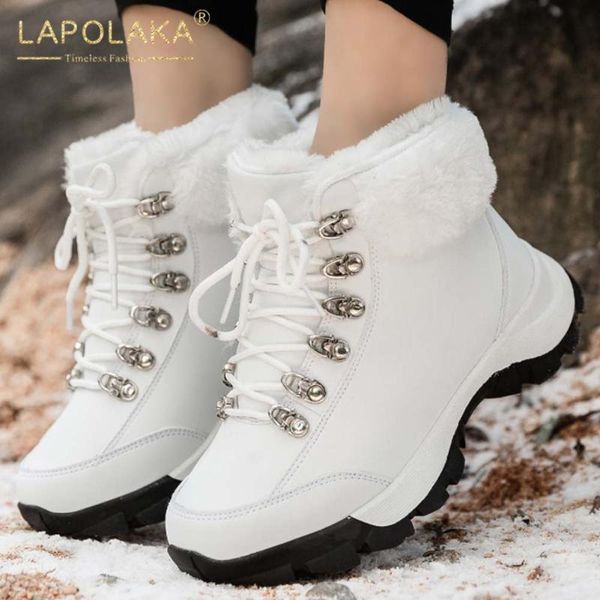 lapolaka 2021 warm snow booties women shoes platform comfy rubber sole non slip warm plush winter comfy ankle boots, Black
lapolaka 2021 warm snow booties women shoes platform comfy rubber sole non slip warm plush winter comfy ankle boots, Black