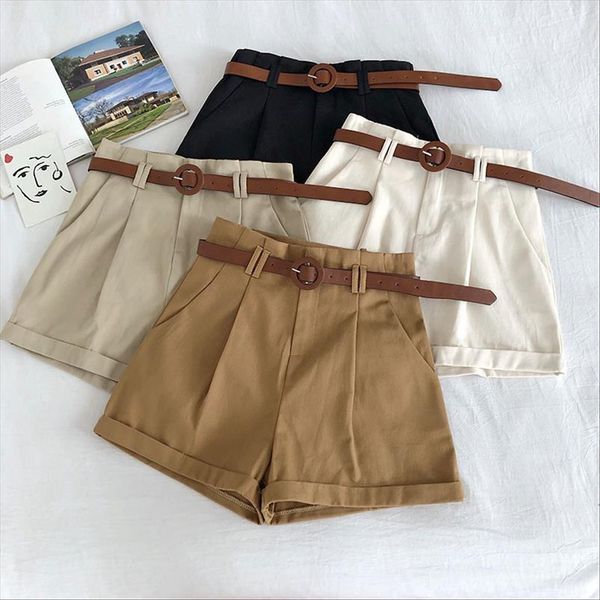 korean casual shorts for women 2020 summer high waist wide leg curl short with belt female solid safari style shorts bottom, White;black
korean casual shorts for women 2020 summer high waist wide leg curl short with belt female solid safari style shorts bottom, White;black