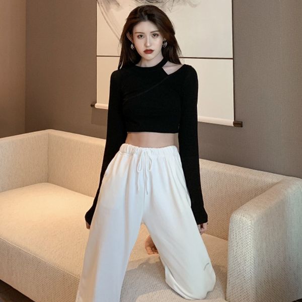 summer 2020 new hong kong style fashionable and thoughtful open shoulder slim fit short bodice sunscreen long sleeve t-shirt t-shirt shorts, White
summer 2020 new hong kong style fashionable and thoughtful open shoulder slim fit short bodice sunscreen long sleeve t-shirt t-shirt shorts, White
