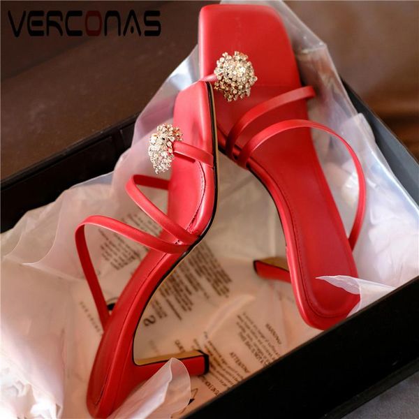 verconas 2020 woman pumps woman sandals summer genuine leather rhinestone square toe thin high heels shoes, Black
verconas 2020 woman pumps woman sandals summer genuine leather rhinestone square toe thin high heels shoes, Black
