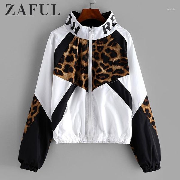 zaful leopard jacket women zip front leopard colorblock windbreaker jacket high neck outwear streetwear 2019 autumn coats femme1, Black;brown
zaful leopard jacket women zip front leopard colorblock windbreaker jacket high neck outwear streetwear 2019 autumn coats femme1, Black;brown