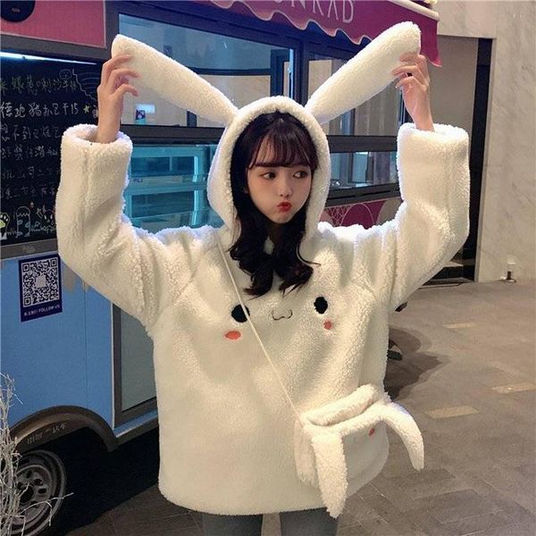 loose ear hoodies for women warm long sleeve sweet kawaii bag hooded female 2021 autumn winter cute sweatshirt, Black
loose ear hoodies for women warm long sleeve sweet kawaii bag hooded female 2021 autumn winter cute sweatshirt, Black