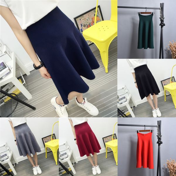 2019 new women knitted skirt autumn winter solid high waist midi skirts a-line pleated skirt female jupe saia q1219, Black
2019 new women knitted skirt autumn winter solid high waist midi skirts a-line pleated skirt female jupe saia q1219, Black