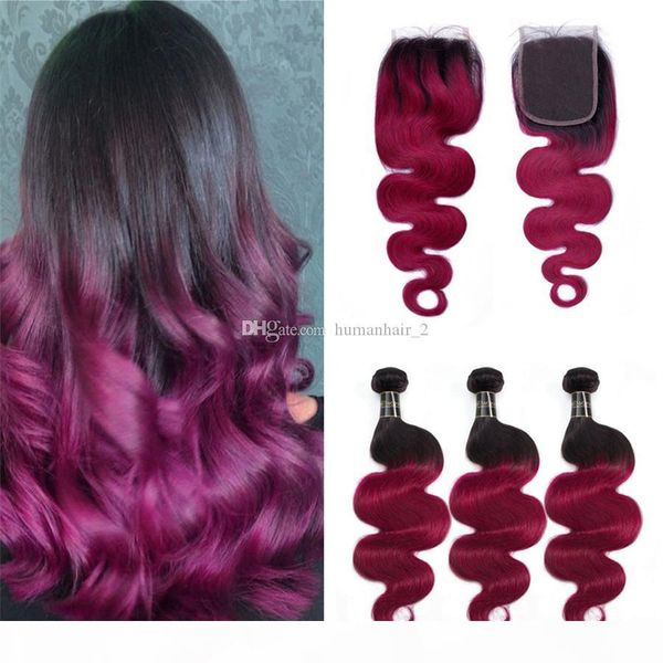 purple red body wave ombre hair with lace closure 4x4 middle part amaranth color dark roots hair bundles with lace closure, Black;brown
purple red body wave ombre hair with lace closure 4x4 middle part amaranth color dark roots hair bundles with lace closure, Black;brown