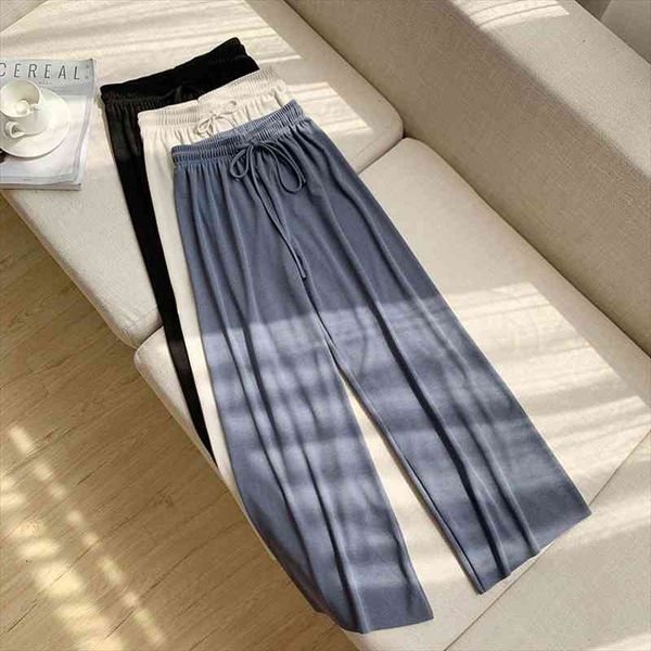 high waist womens wide pants summer loose soft ice silk ankle-length wide leg trousers ce silk floor length straight pants, Black;white
high waist womens wide pants summer loose soft ice silk ankle-length wide leg trousers ce silk floor length straight pants, Black;white