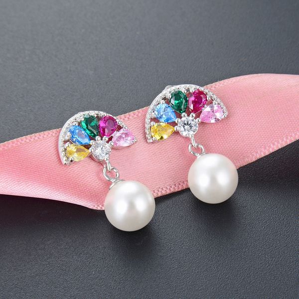 beautiful vintage fan colorful crystal earring fashion luxury designer pearl pendant s925 sterling silver stud earrings for woman girls gift, Golden;silver
beautiful vintage fan colorful crystal earring fashion luxury designer pearl pendant s925 sterling silver stud earrings for woman girls gift, Golden;silver